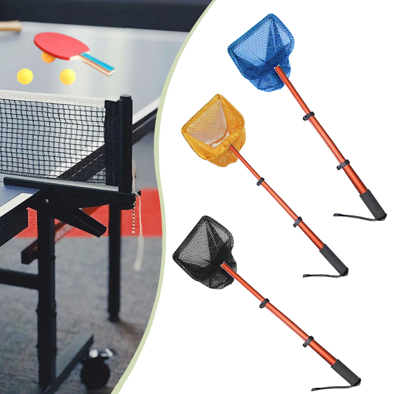 Table Tennis Pc - 1 filet ramasseur de balles de