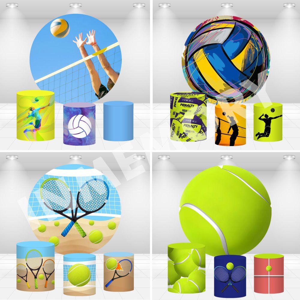 Toile de fond ronde sur le thè - Table Tennis Background avis et prix