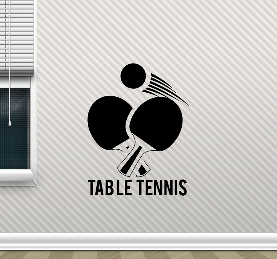 Autocollant Mural en vinyle po - Table Tennis Background avis et prix